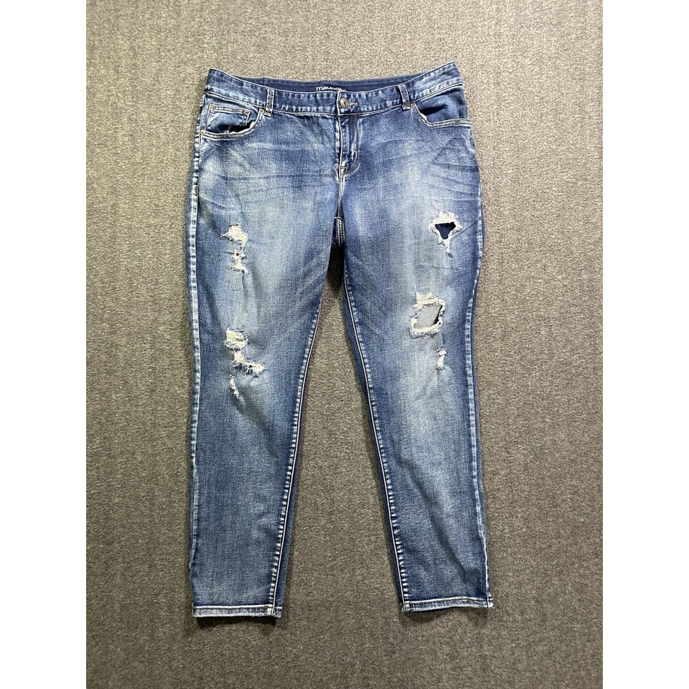 maurices Women's  Blue Jeans Denim Stretch 5-Pocket Size 18